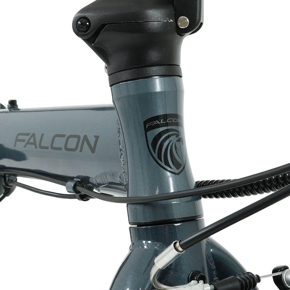 Falcon Compact Gloss Grey 2026 Electric Folding Bike