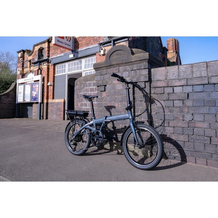 Falcon Compact Gloss Grey 2026 Electric Folding Bike