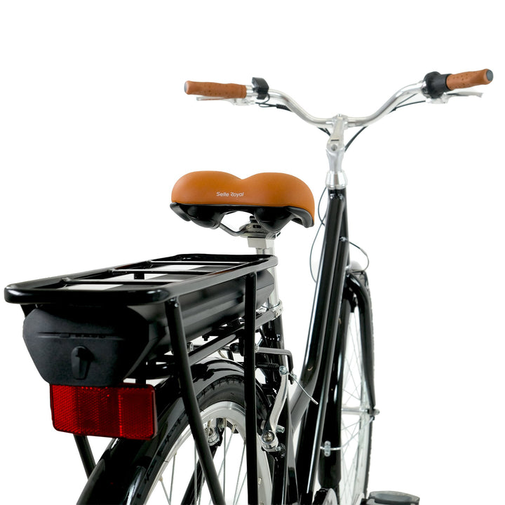 Falcon Heritage Low Step Gloss Black 2026 Electric Hybrid Bike