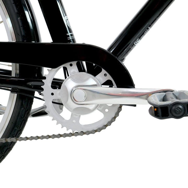 Falcon Heritage Low Step Gloss Black 2026 Electric Hybrid Bike