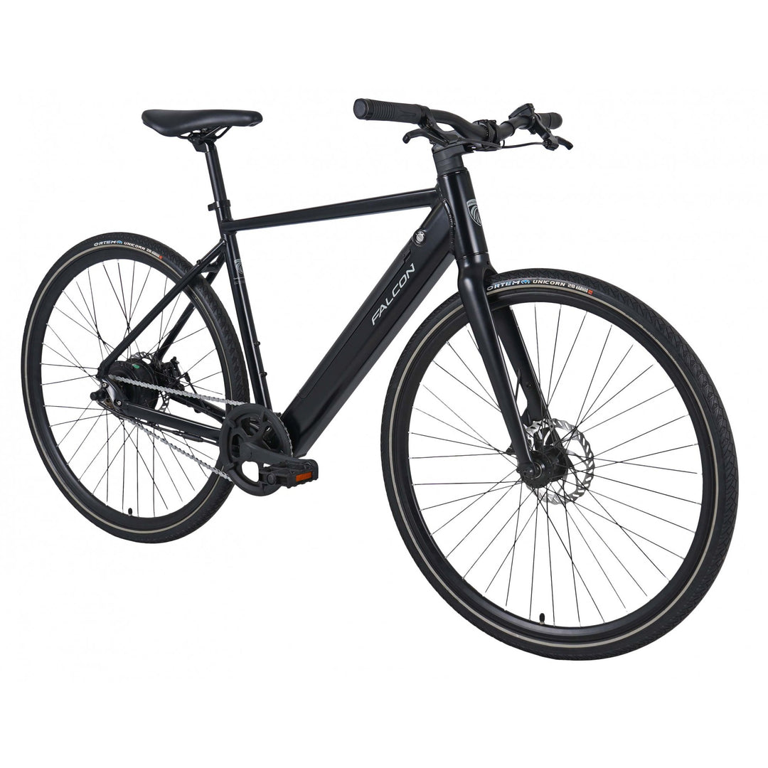 Falcon Zone Black 2025 Electric Hybrid Bike