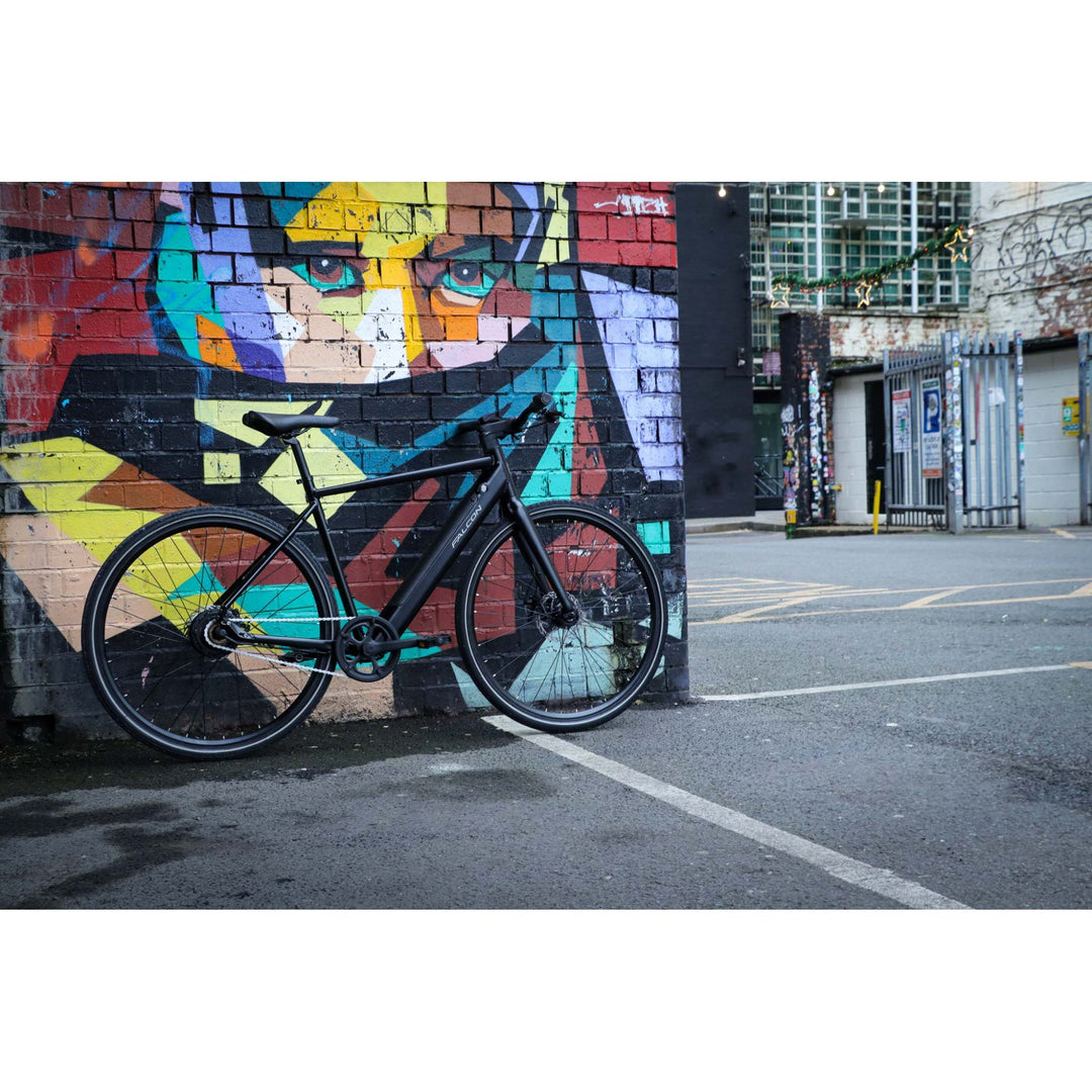 Falcon Zone Black 2025 Electric Hybrid Bike