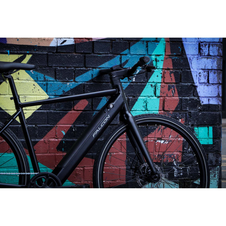 Falcon Zone Black 2025 Electric Hybrid Bike