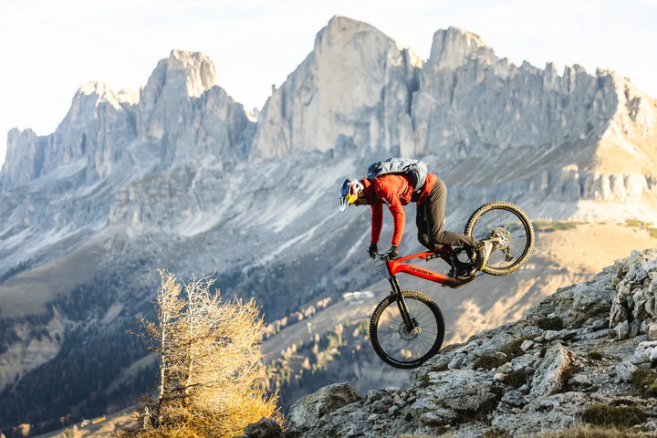 Haibike AllMtn CF 9 Red Carbon 800wh 2025 Electric Mountain Bike