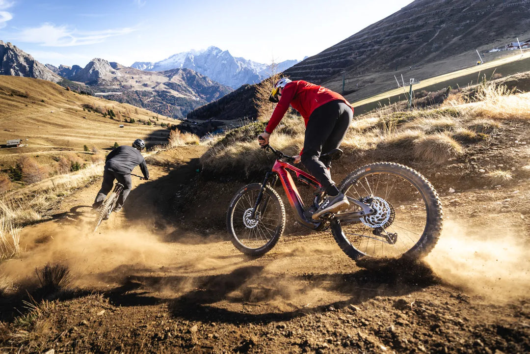Haibike AllMtn CF 9 Red Carbon 800wh 2025 Electric Mountain Bike