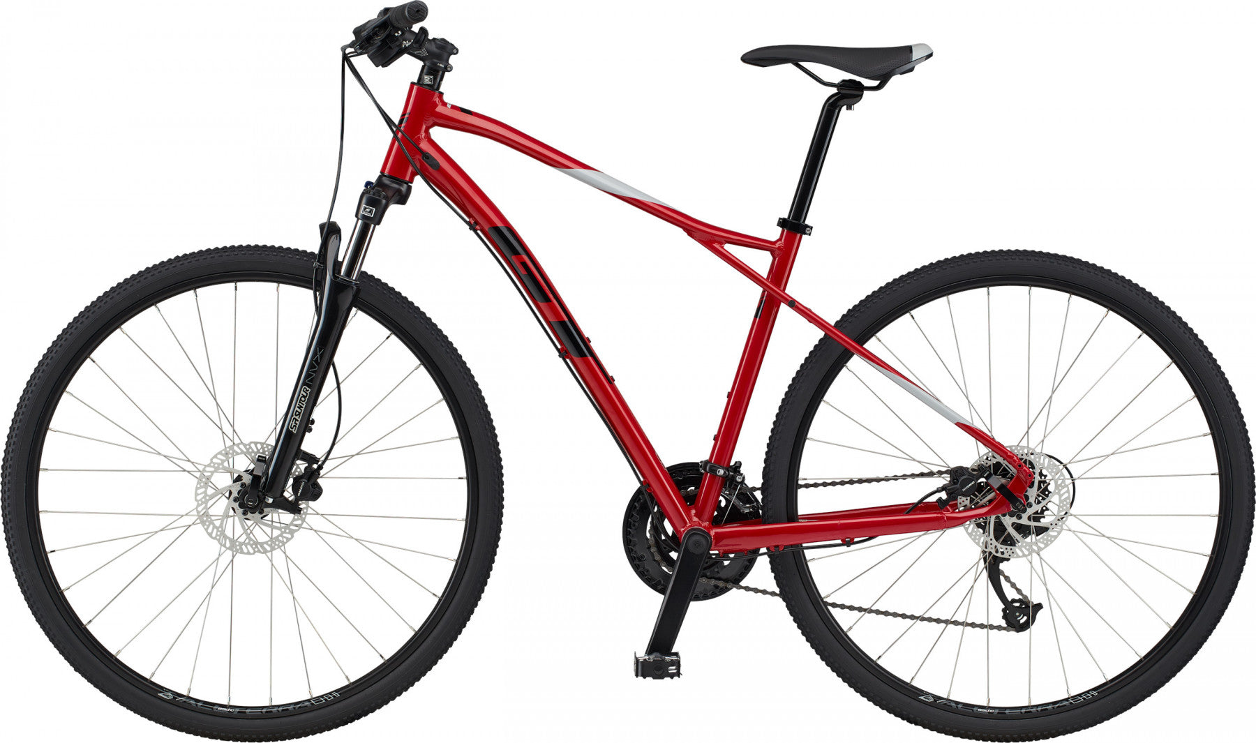 GT Transeo Elite Red 2023 Mountain Bike Les s Cycles