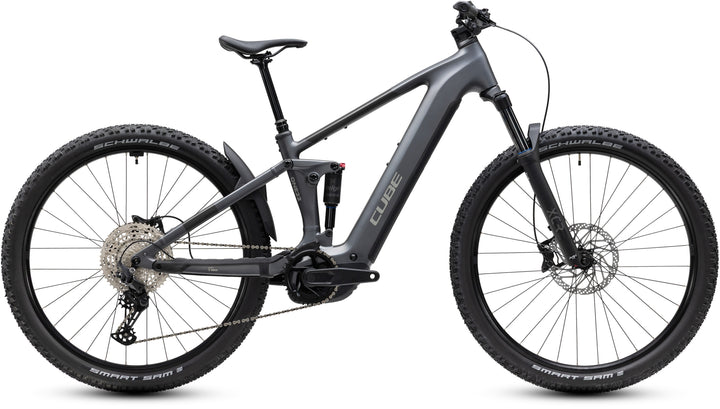 Cube Stereo Hybrid One22 Pro 800 Slabgrey Chrome 2027 Electric Mountain Bike