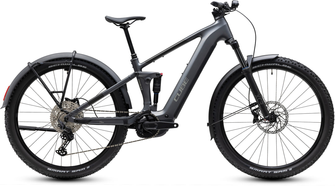 Cube Stereo Hybrid One22 Pro 800 FE Slabgrey Chrome 2027 Electric Mountain Bike