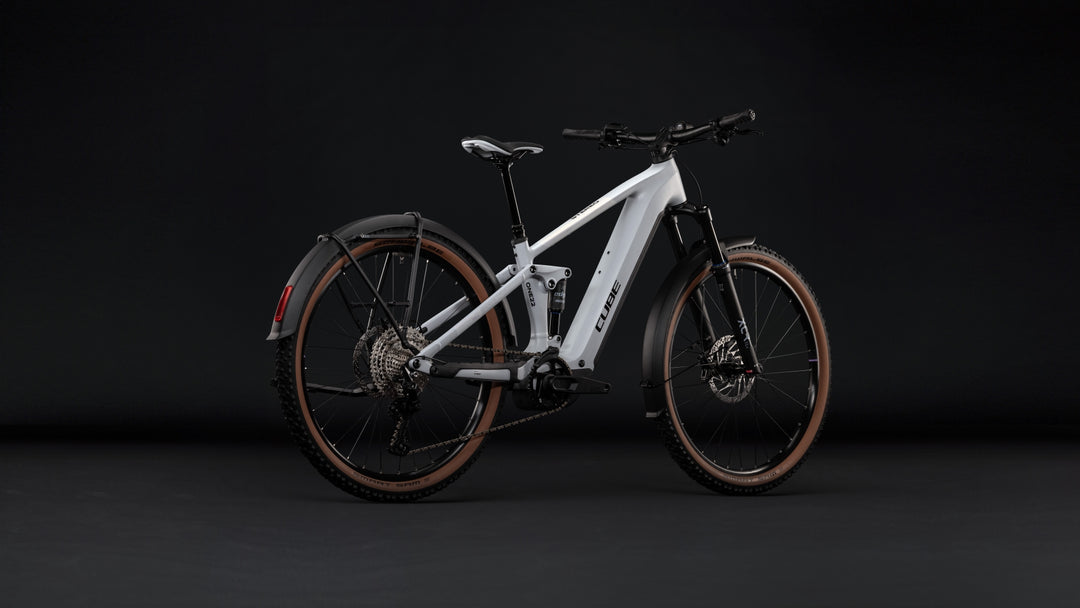 Cube Stereo Hybrid One22 Pro 800 FE Foggrey Sparklerose 2027 Electric Mountain Bike