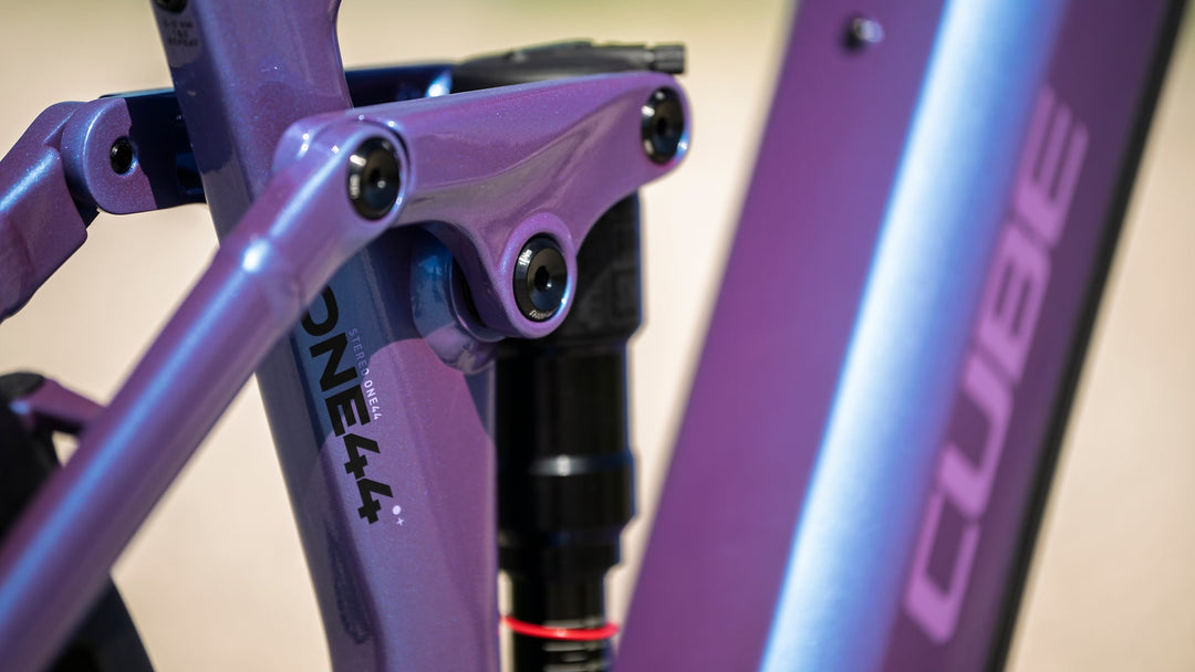 Cube Stereo Hybrid One44 Pro 800 Blueiris Purple 2027 Electric Mountain Bike