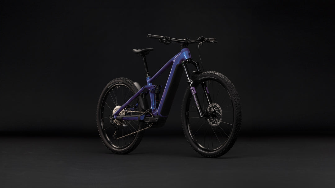 Cube Stereo Hybrid One44 Pro 800 Blueiris Purple 2027 Electric Mountain Bike