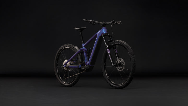 Cube Stereo Hybrid One44 Pro 800 Blueiris Purple 2027 Electric Mountain Bike