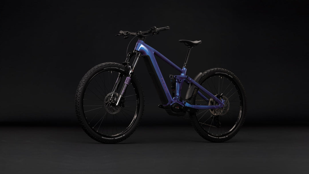 Cube Stereo Hybrid One44 Pro 800 Blueiris Purple 2027 Electric Mountain Bike