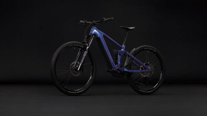 Cube Stereo Hybrid One44 Pro 800 Blueiris Purple 2027 Electric Mountain Bike
