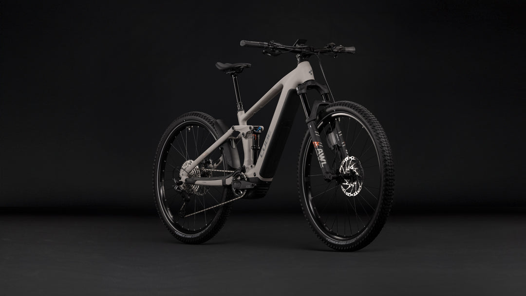 Cube Stereo Hybrid One44 SLX 800 Oatgrey Grey 2027 Electric Mountain Bike
