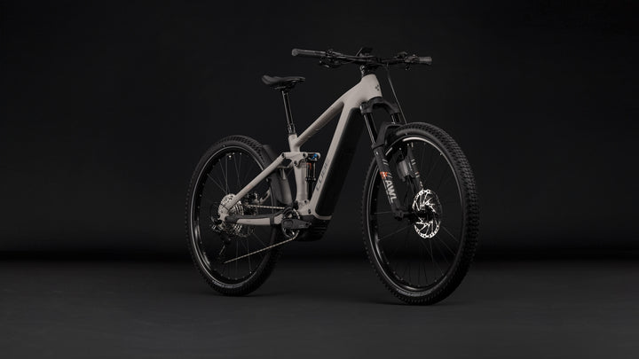 Cube Stereo Hybrid One44 SLX 800 Oatgrey Grey 2027 Electric Mountain Bike