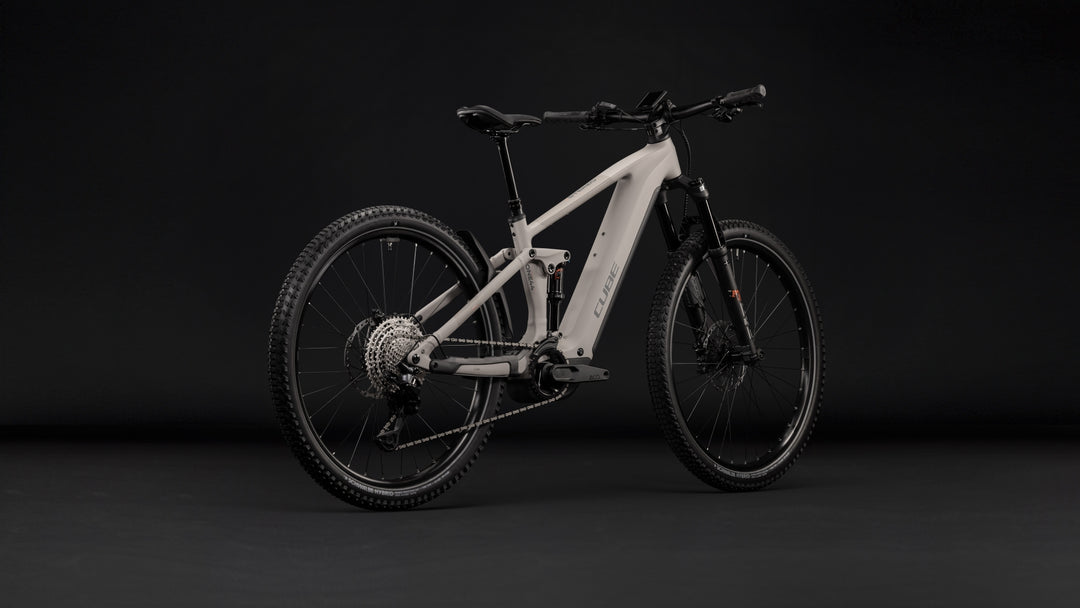Cube Stereo Hybrid One44 SLX 800 Oatgrey Grey 2027 Electric Mountain Bike
