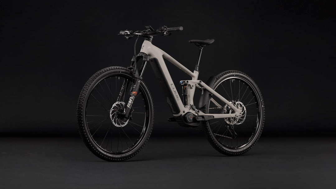 Cube Stereo Hybrid One44 SLX 800 Oatgrey Grey 2027 Electric Mountain Bike