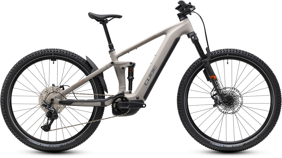 Cube Stereo Hybrid One44 SLX 800 Oatgrey Grey 2027 Electric Mountain Bike