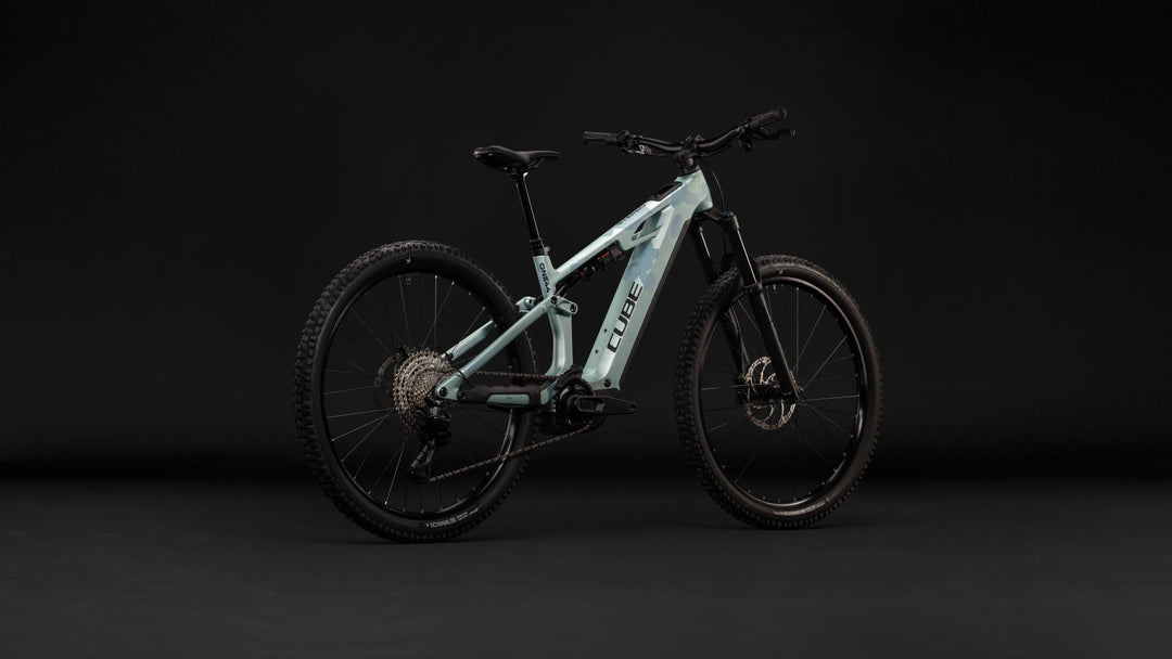 Cube Stereo Hybrid One44 HPC Pro 800 Pearlaqua Black 2027 Electric Mountain Bike