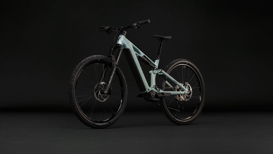 Cube Stereo Hybrid One44 HPC Pro 800 Pearlaqua Black 2027 Electric Mountain Bike