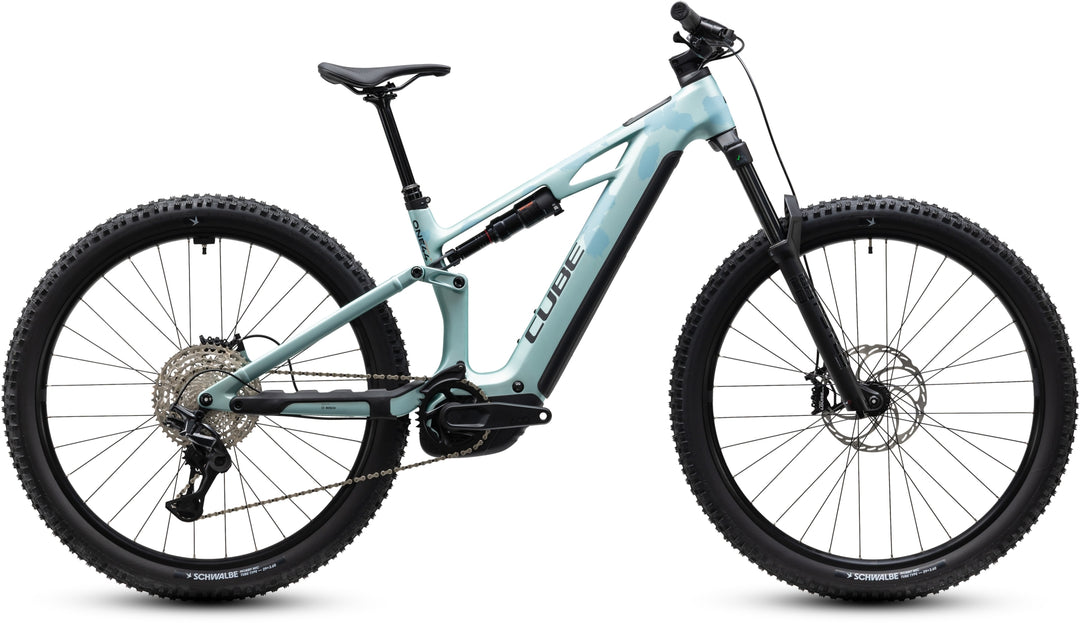 Cube Stereo Hybrid One44 HPC Pro 800 Pearlaqua Black 2027 Electric Mountain Bike