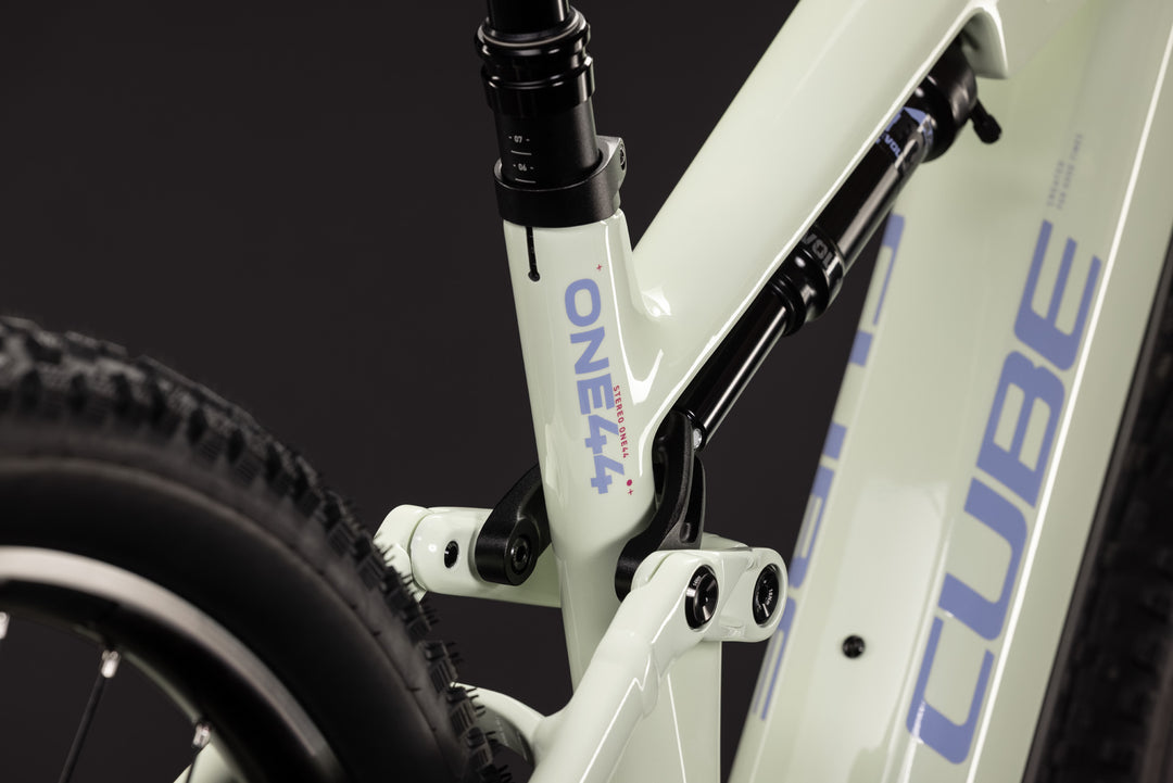 Cube Stereo Hybrid One44 HPC Race 800 Mellowyellow Lilac 2027 Electric Mountain Bike