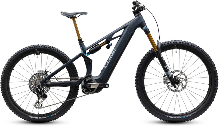 Cube Stereo Hybrid One77 HPC SLT 800 Bluegalaxy Grey 2027 Electric Mountain Bike