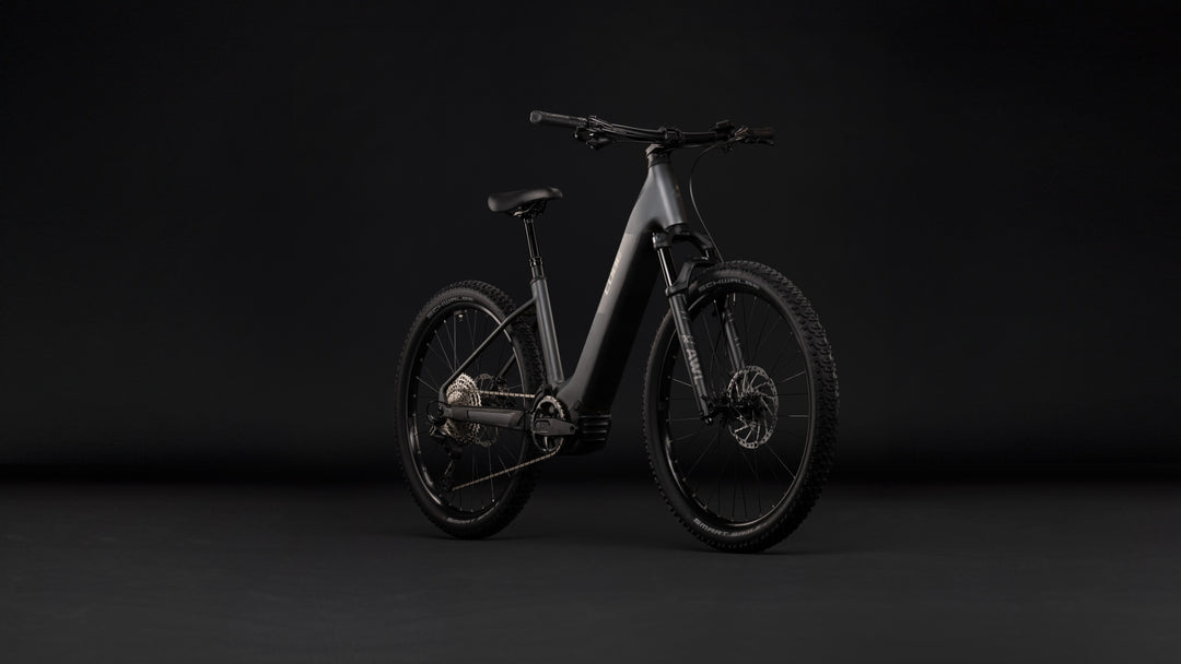 Cube Reaction Hybrid Race 800 Slabgrey Chrome Easy Entry 2027 Electric Mountain Bike