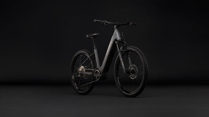 Cube Reaction Hybrid Race 800 Slabgrey Chrome Easy Entry 2027 Electric Mountain Bike