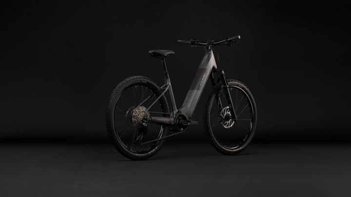 Cube Reaction Hybrid Race 800 Slabgrey Chrome Easy Entry 2027 Electric Mountain Bike