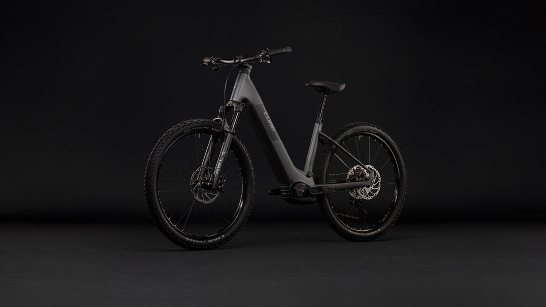 Cube Reaction Hybrid Race 800 Slabgrey Chrome Easy Entry 2027 Electric Mountain Bike