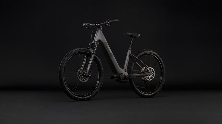 Cube Reaction Hybrid Race 800 Slabgrey Chrome Easy Entry 2027 Electric Mountain Bike