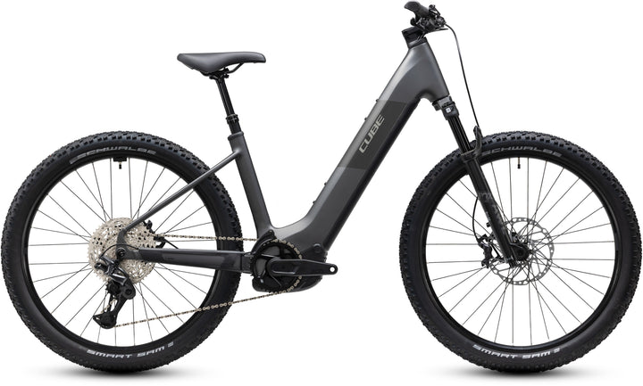 Cube Reaction Hybrid Race 800 Slabgrey Chrome Easy Entry 2027 Electric Mountain Bike