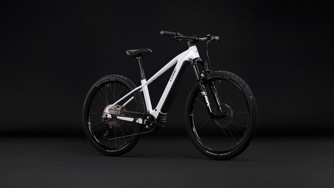 Cube Reaction Hybrid Race 800 Snow Black 2027 Electric Mountain Bike