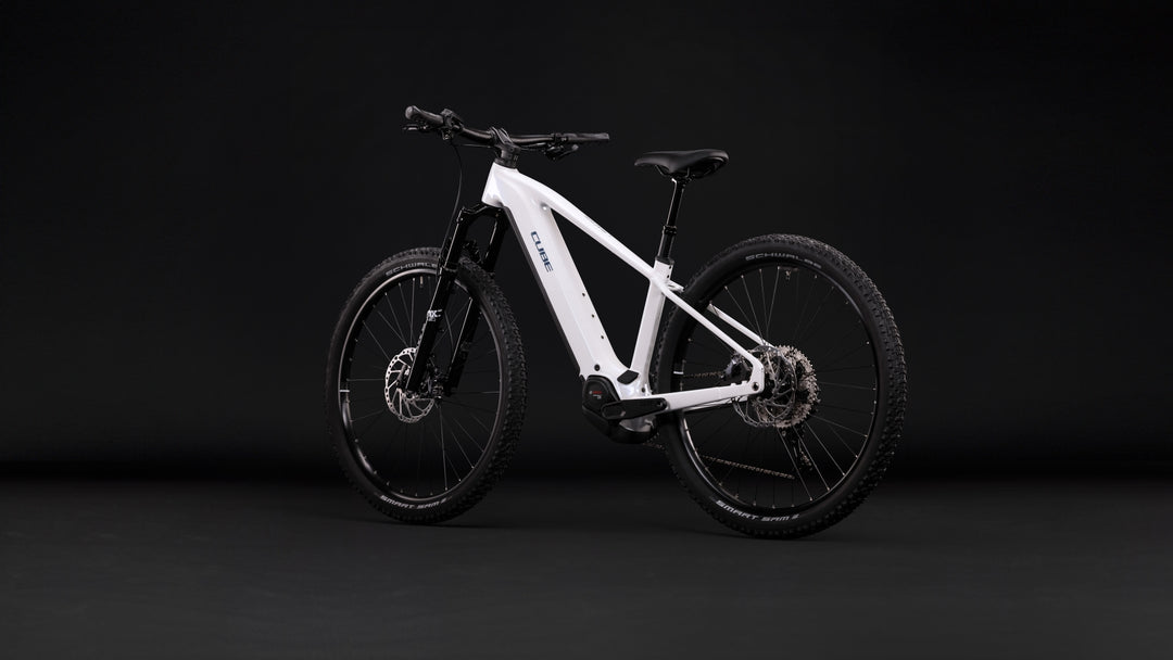 Cube Reaction Hybrid Race 800 Snow Black 2027 Electric Mountain Bike