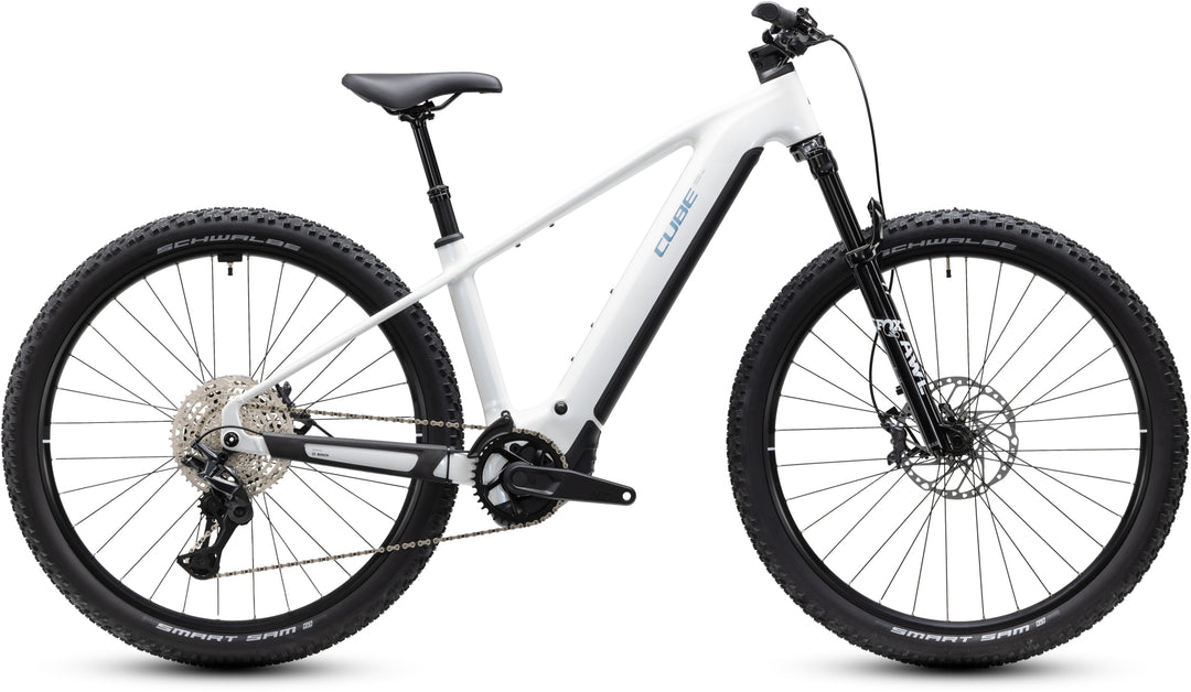 Cube Reaction Hybrid Race 800 Snow Black 2027 Electric Mountain Bike