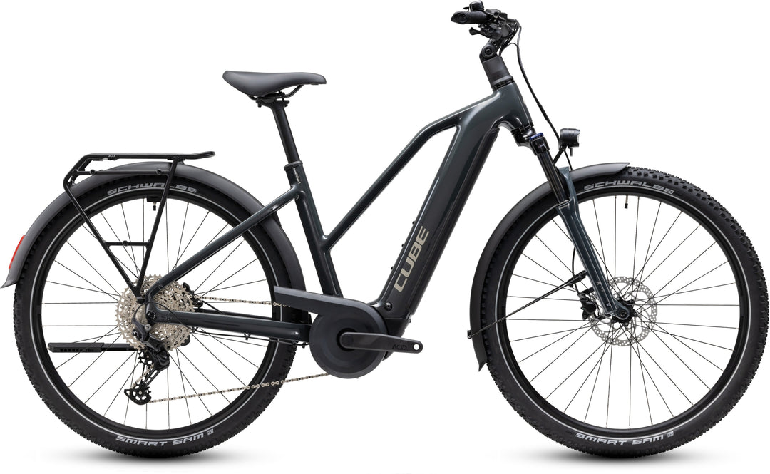 Cube Nuride Hybrid Performance 720 Shadowgrey Grey Trapeze 2027 Electric Hybrid Bike