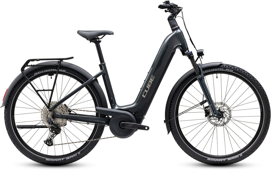 Cube Nuride Hybrid Performance 720 Shadowgrey Grey Easy Entry 2027 Electric Hybrid Bike