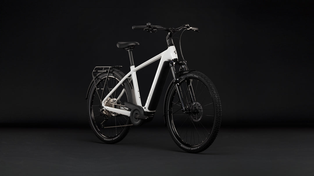 Cube Nuride Hybrid Performance 720 Metallicwhite Grey 2027 Electric Hybrid Bike