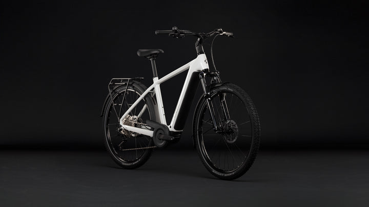 Cube Nuride Hybrid Performance 720 Metallicwhite Grey 2027 Electric Hybrid Bike