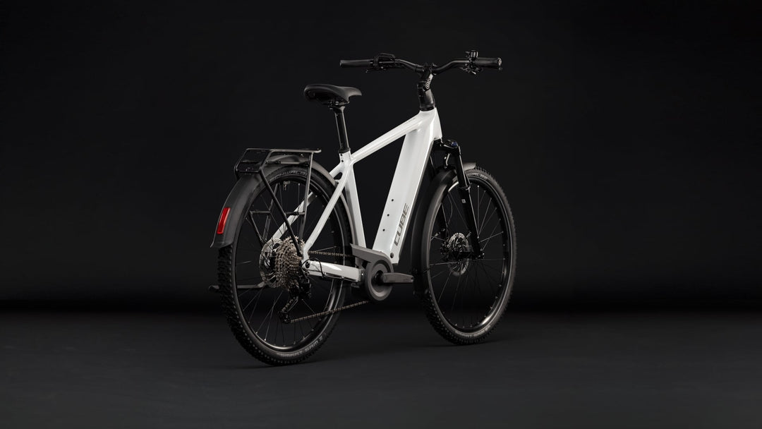 Cube Nuride Hybrid Performance 720 Metallicwhite Grey 2027 Electric Hybrid Bike