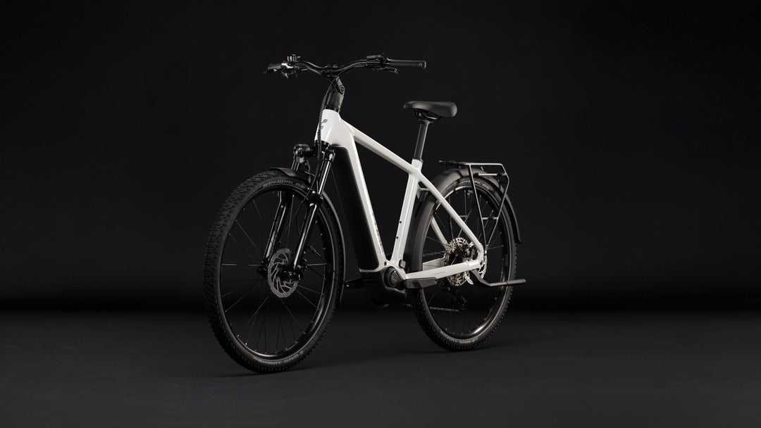 Cube Nuride Hybrid Performance 720 Metallicwhite Grey 2027 Electric Hybrid Bike