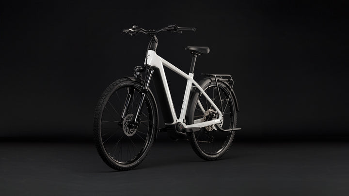 Cube Nuride Hybrid Performance 720 Metallicwhite Grey 2027 Electric Hybrid Bike