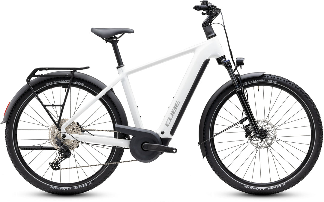 Cube Nuride Hybrid Performance 720 Metallicwhite Grey 2027 Electric Hybrid Bike
