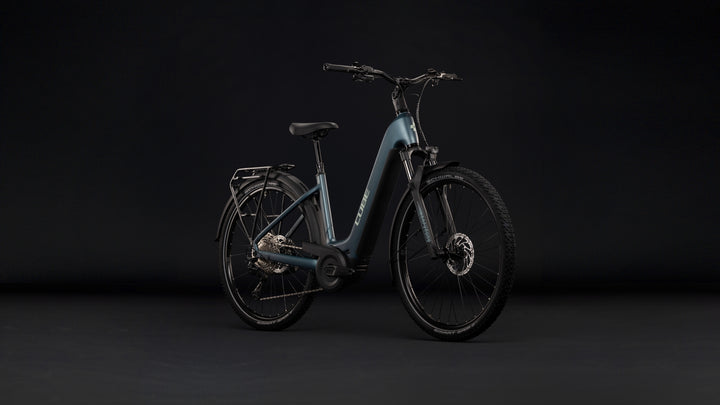 Cube Nuride Hybrid Pro 800 Deepteal Blue Easy Entry 2027 Electric Hybrid Bike