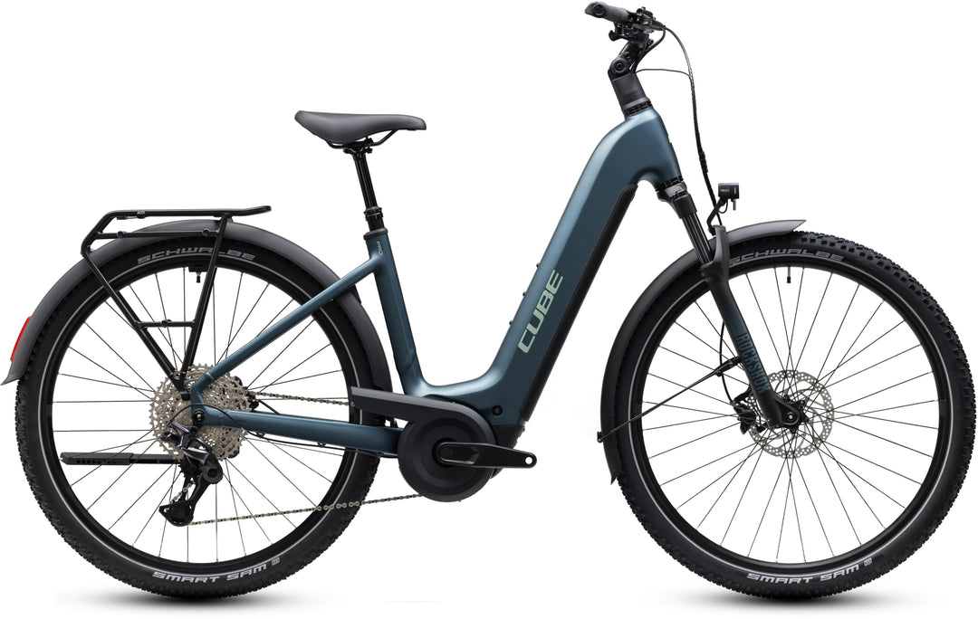 Cube Nuride Hybrid Pro 800 Deepteal Blue Easy Entry 2027 Electric Hybrid Bike