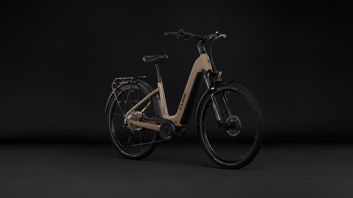 Cube Nuride Hybrid Pro 800 Cappuccino Black Easy Entry 2027 Electric Hybrid Bike