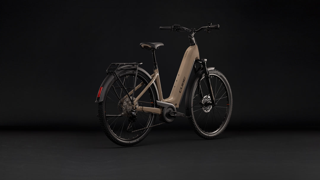 Cube Nuride Hybrid Pro 800 Cappuccino Black Easy Entry 2027 Electric Hybrid Bike