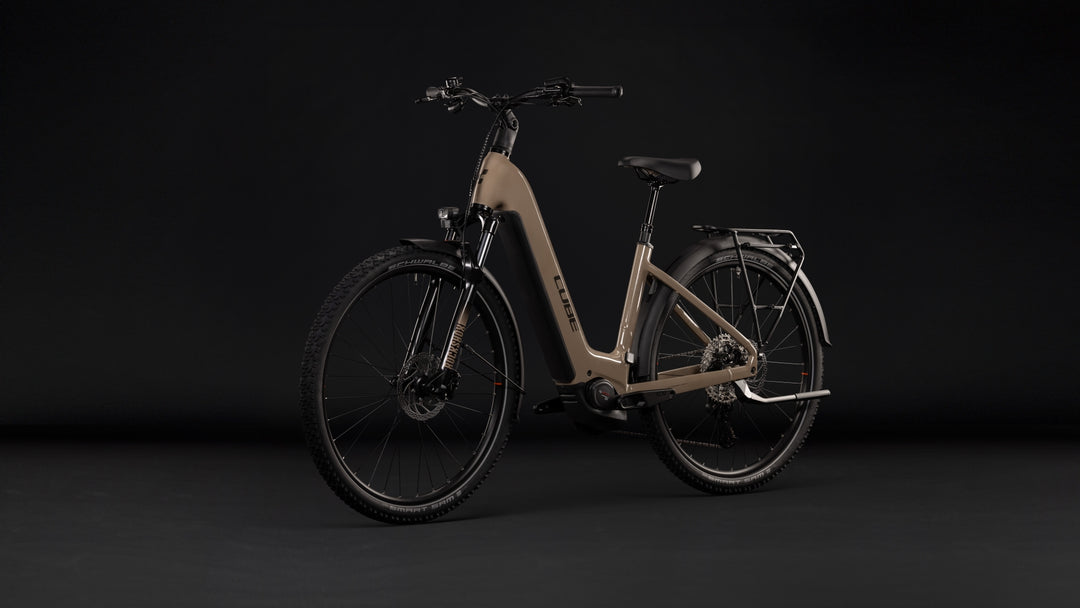 Cube Nuride Hybrid Pro 800 Cappuccino Black Easy Entry 2027 Electric Hybrid Bike